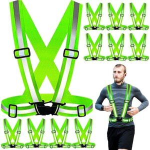 New Safety Vests Bulk Pack - Reflective High Visibility, Men Women, Mesh